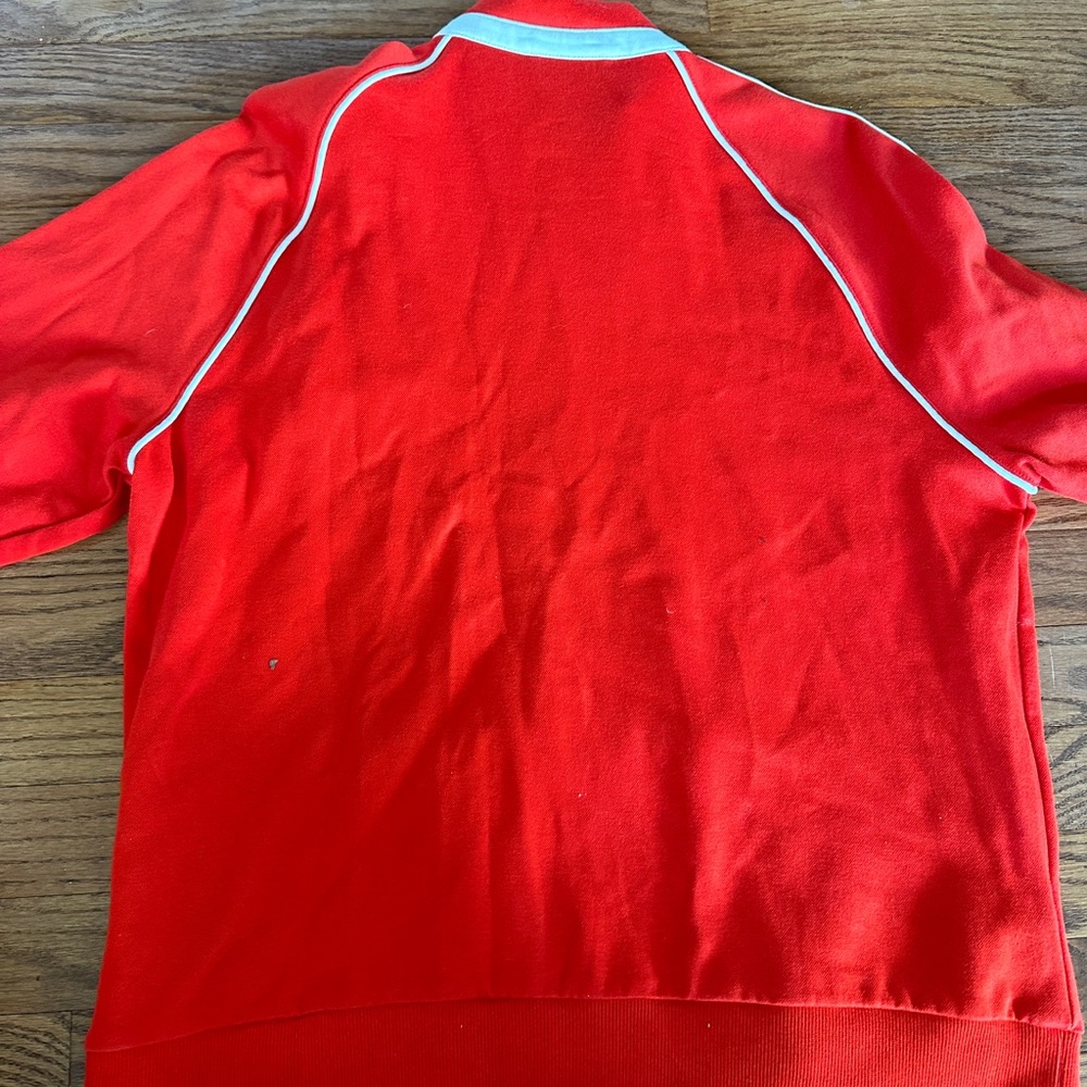 Adidas Originals Women's Red Bomber Jacket - Picture 3 of 6
